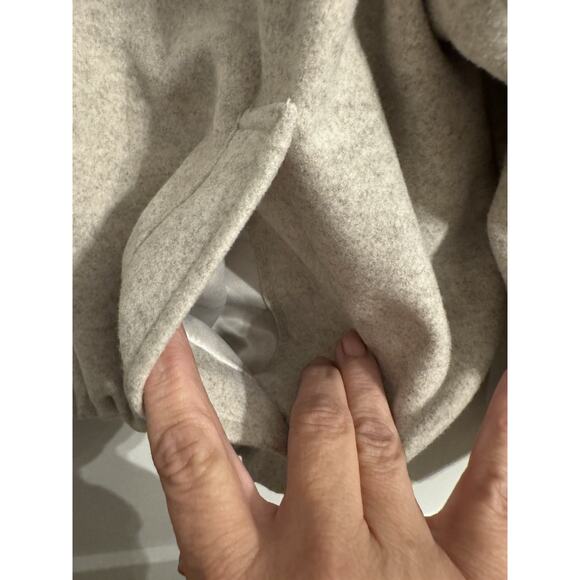 Cupio Camel Bomber Jacket Sz M Wool Blend Biker Jacket Academia Office Capsule - Picture 4 of 10